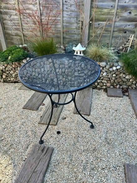 Photo of free Metal garden table (Corfe Mullen BH21) #1