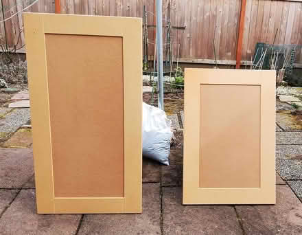 Photo of free fiberboard--cabinet doors (Madrona) #1