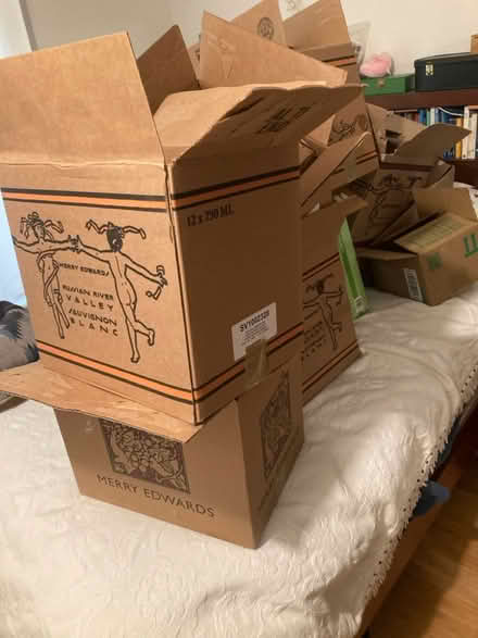 Photo of free Sturdy cardboard boxes mid-size (NW Santa Rosa nr. Finley Ctr.) #1