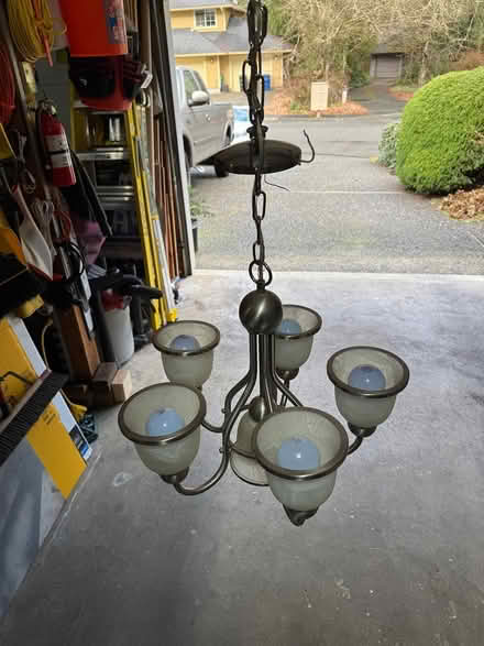 Photo of free nickel light fixture (Canyon Park - Bothell) #1