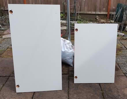 Photo of free fiberboard--cabinet doors (Madrona) #2