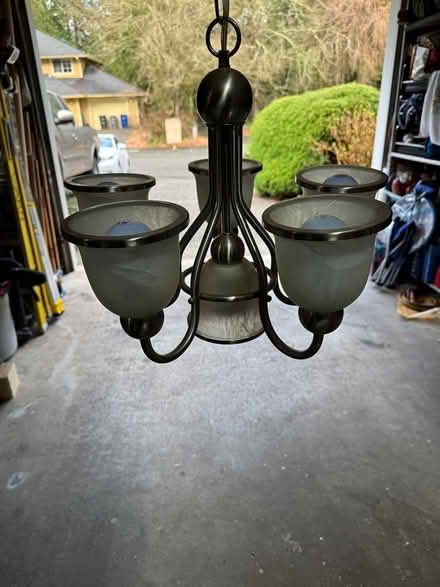 Photo of free nickel light fixture (Canyon Park - Bothell) #2