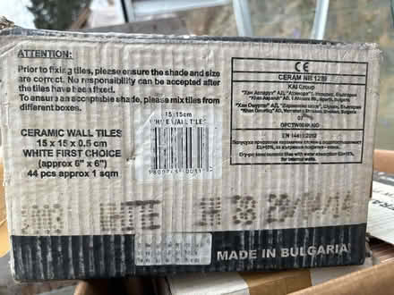Photo of free 3 x Boxes White Tiles (Aymestrey HR6) #2