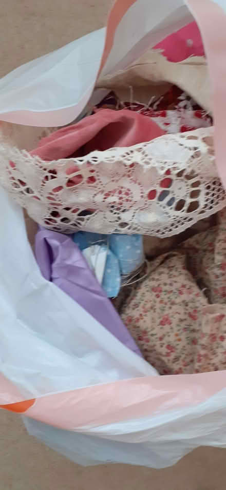 Photo of free Mixed fabric pieces for craft etc (Lordship Estate SG6) #2