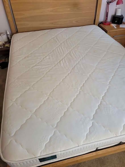 Photo of free Double mattress, 8 Yr old guest bed coffee stains (Butterow GL5) #3