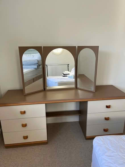 Photo of free Dressing Table with Mirror and matching Chest of Drawers (Wallasey CH45) #1