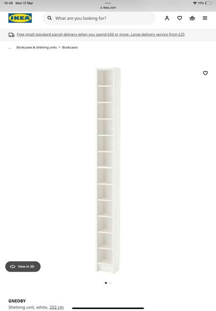 Photo of free CD / DVD shelves IKEA (Netherfield, Kendal LA9) #1
