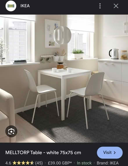 Photo of free IKEA MELLTORP 75cm table (W3 7DY) #4