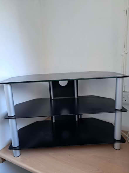 Photo of free Corner glass tv unit (Yeovil BA21) #3