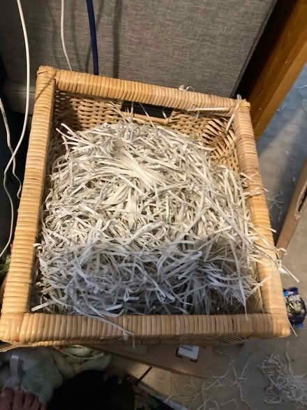 Photo of free Basket and shredded paper (Rochford SS4) #1