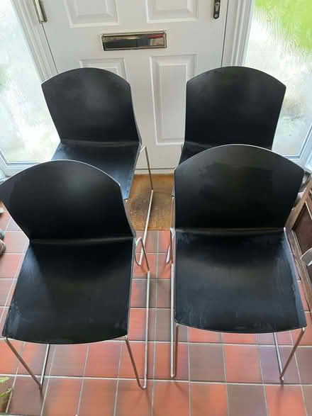 Photo of free Four Black Chairs (Trumpsgreen GU25) #1
