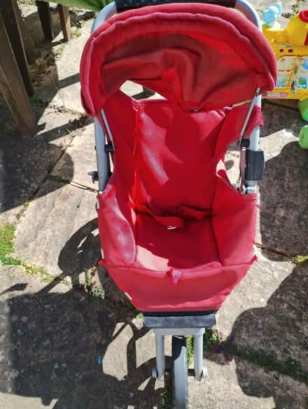 Photo of free Red 3 wheel pushchair (Crowthorne RG45) #2