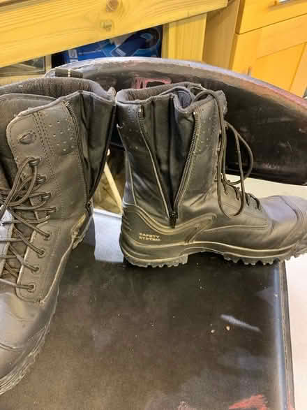 Photo of free Pair of work boots steel toes size 9 (43) (Heysham LA3) #1