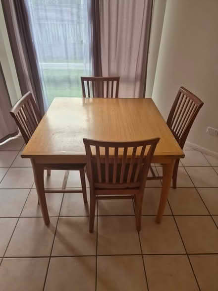 Photo of free Dining table with 4 chairs (Mountain Creek) #1