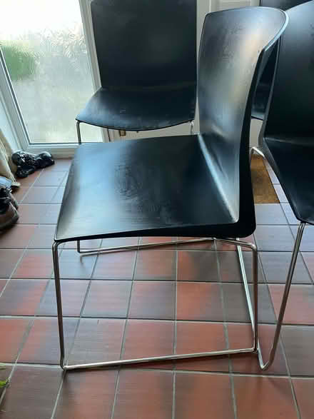 Photo of free Four Black Chairs (Trumpsgreen GU25) #2