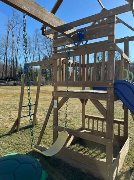 Photo of free playset light brown one (New Fairfield, CT) #2