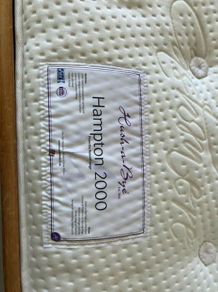 Photo of free Double bed with mattress (Hampton Hill TW12) #3
