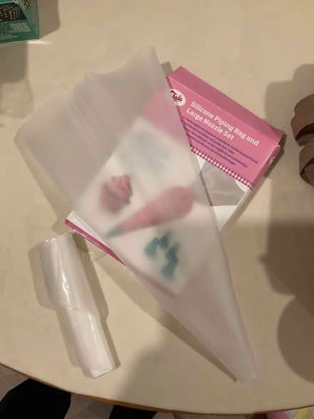 Photo of free Silicone piping bag and small roll of plastic piping bags (Old Malden KT4) #1