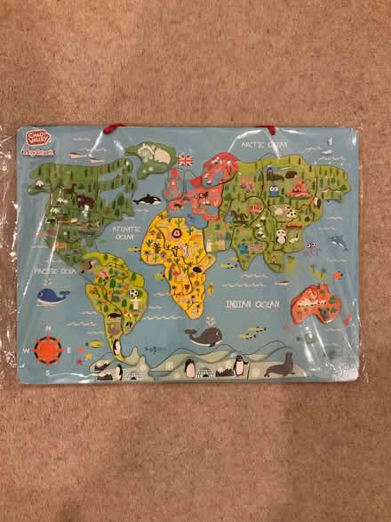 Photo of free Wooden world jigsaw (Old Malden KT4) #2