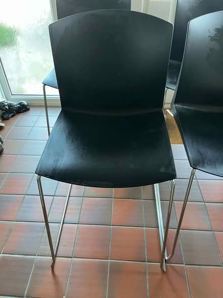 Photo of free Four Black Chairs (Trumpsgreen GU25) #3