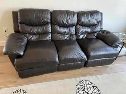 Photo of free Leather Reclining Sofa (Powder House Square) #1