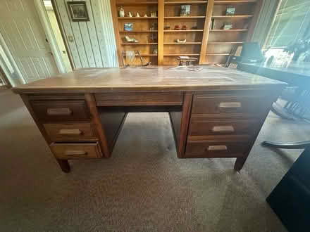 Photo of free Wooden desk (Queensbury) #1