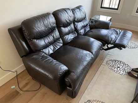 Photo of free Leather Reclining Sofa (Powder House Square) #2