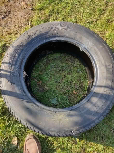 Photo of free Car tyre - no good for a car (Woodley RG6) #1