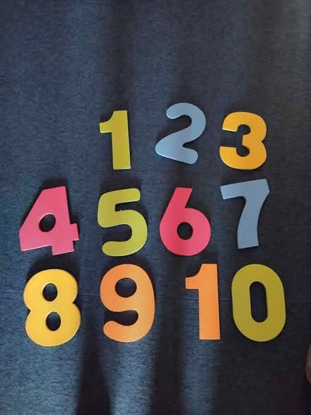 Photo of free Set of large play numbers. Each c21cm in length. (Starbeck HG1) #1