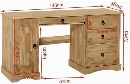 Photo of free Mexican pine desk (Hurst RG10) #3