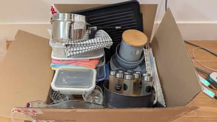 Photo of free Kitchen goods box (Finsbury Park N7) #1
