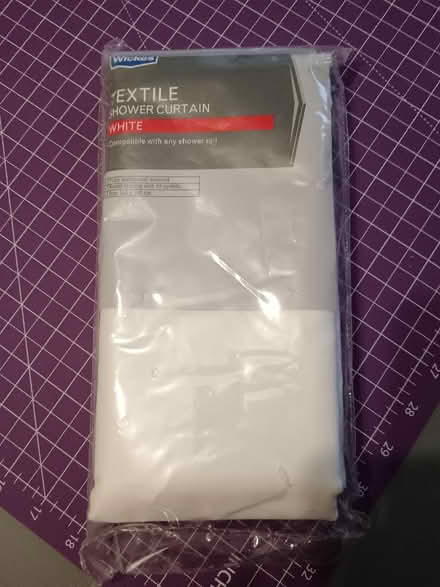 Photo of free White Shower curtain (Carnforth LA5) #1