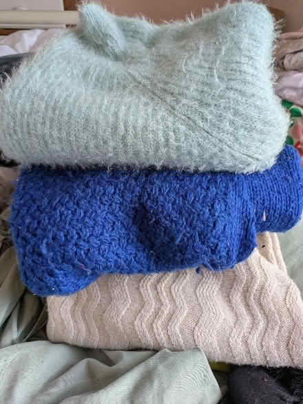 Photo of free 3 ladies heavy winter jumpers and 1 spring summer (Freehold LA1) #1