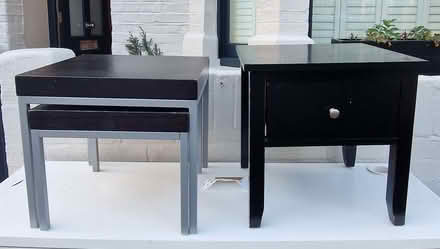 Photo of free Bed stand and low tables (Fulham Palace Rd SW6) #1