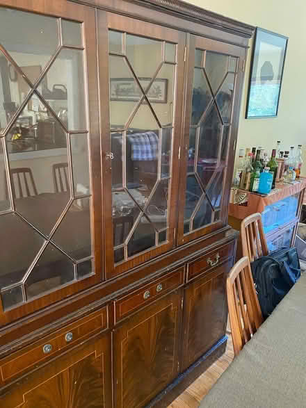 Photo of free 2 part glass display cabinet (Garrison, NY) #3