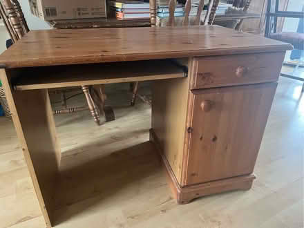 Photo of free Pine desk (Flitwick MK45) #1