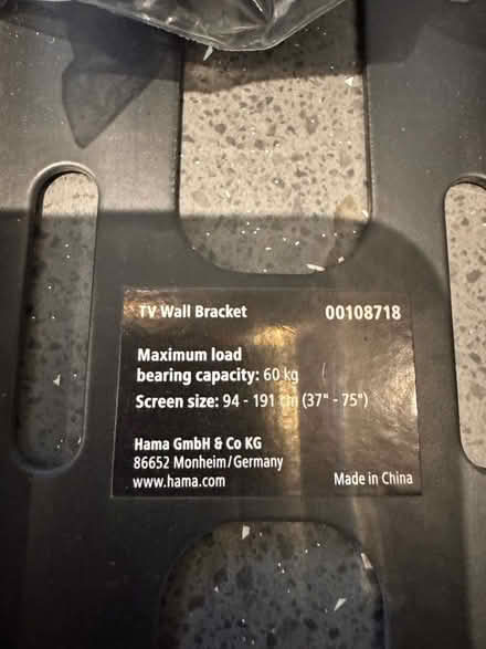 Photo of free Television mounts (Whiteway) #2