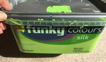 Photo of free Lime green paint (used) (Portslade Village BN41) #1