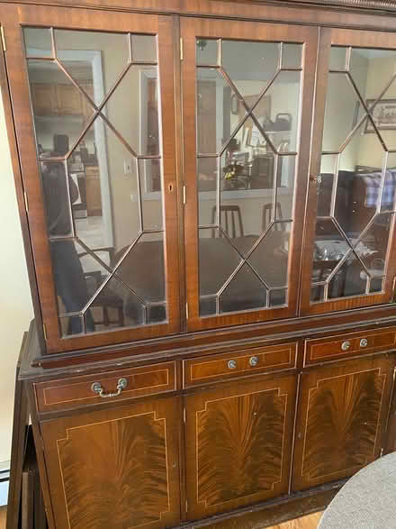 Photo of free 2 part glass display cabinet (Garrison, NY) #1