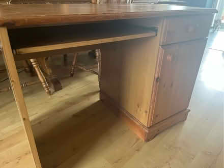 Photo of free Pine desk (Flitwick MK45) #2