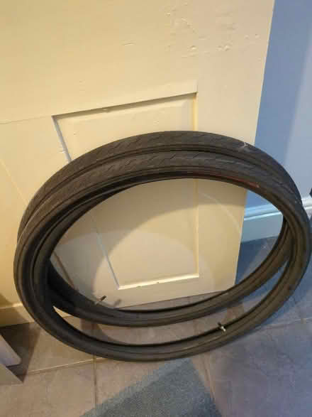 Photo of free Slick MTB tyres and tubes (Blythswood Hill G2) #1