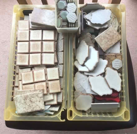 Photo of free Assorted Small Ceramic Tiles (Shefford SG17) #1