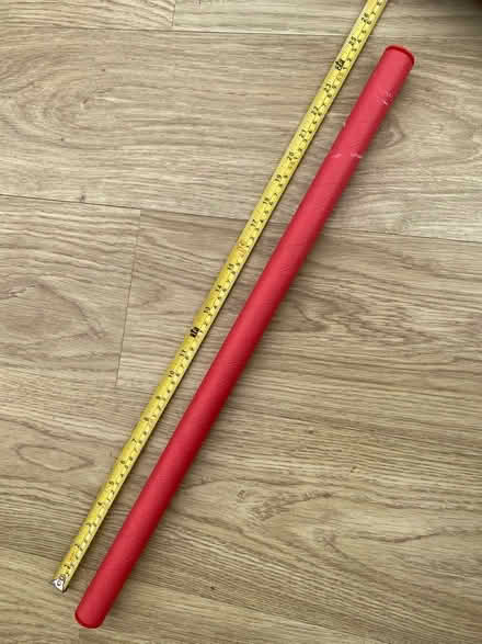 Photo of free 25”/63cm red postal cardboard tube with plastic end caps (Abbotswood GL3) #1