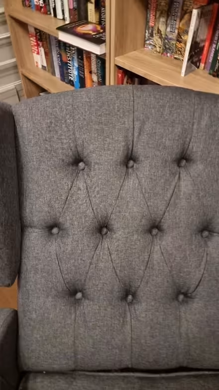 Photo of free Grey wingback recliner (Hillhouse ML3) #4
