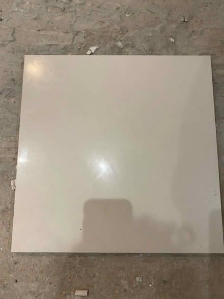 Photo of free 9x Square cream gloss tiles (Maida Vale) #1