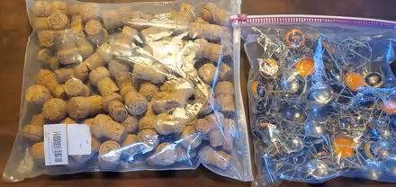 Photo of free Rigid foam, corks, champagne wires (Pelham NH, off Mammoth Rd) #1