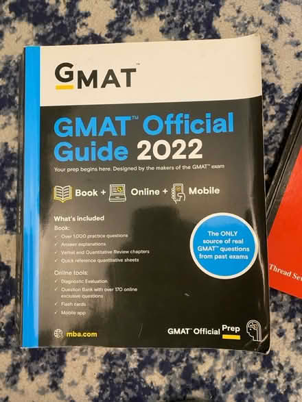 Photo of free GMAT study guide book (SE1) #1