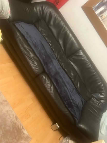 Photo of free 3 seater leather sofa (Barkingside) #1