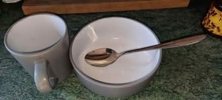 Photo of free Mug and Cereal bowl (Woodley RG6) #1