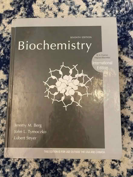 Photo of free Biochemistry 7th edition (SE1) #1